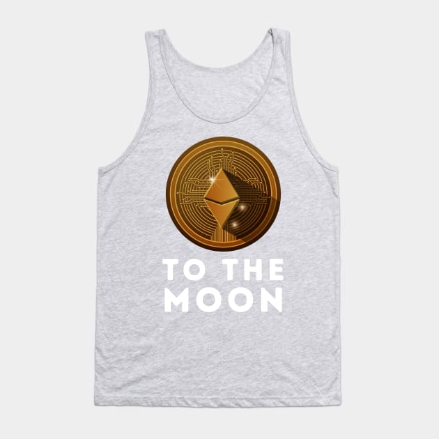 Ethereum to the Moon Tank Top by blueduckstuff